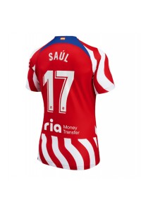 Atletico Madrid Saul Niguez #17 Voetbaltruitje Thuis tenue Dames 2022-23 Korte Mouw